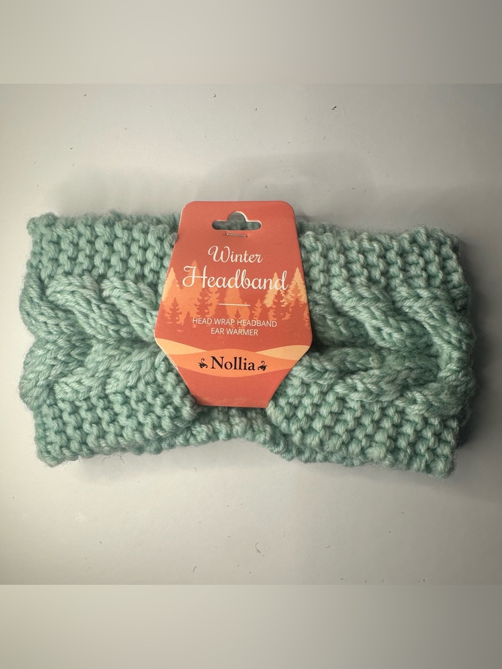 NWT Nollia Winter Knit Ear Warmer Headband Lime GreenOne Size